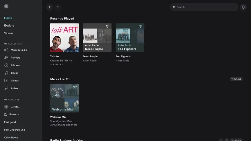 TIDAL — Entertainment, интерфейс, скриншот 5/485