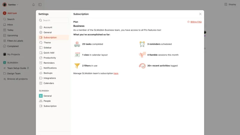 Todoist — Productivity, интерфейс, скриншот 5/364