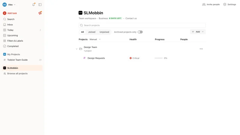 Todoist — Productivity, интерфейс, скриншот 9/364