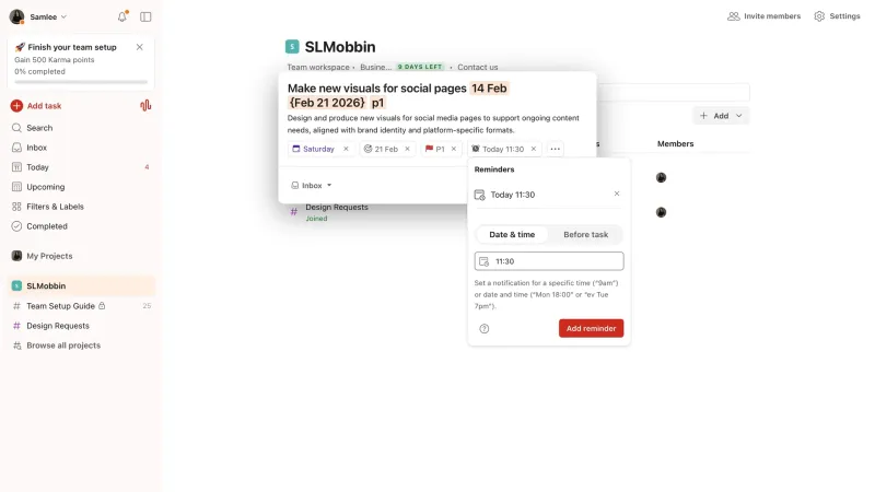 Todoist — Productivity, интерфейс, скриншот 10/364
