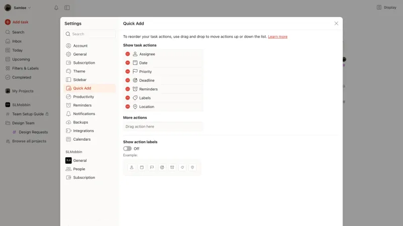 Todoist — Productivity, интерфейс, скриншот 11/364