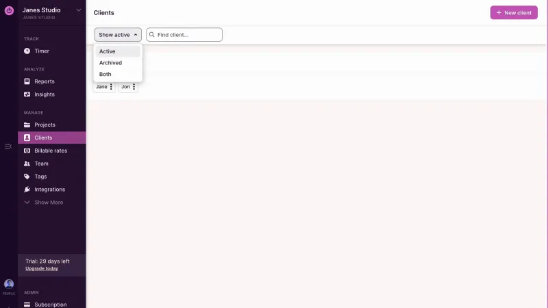 Toggl Track — Productivity, интерфейс, скриншот 8/703