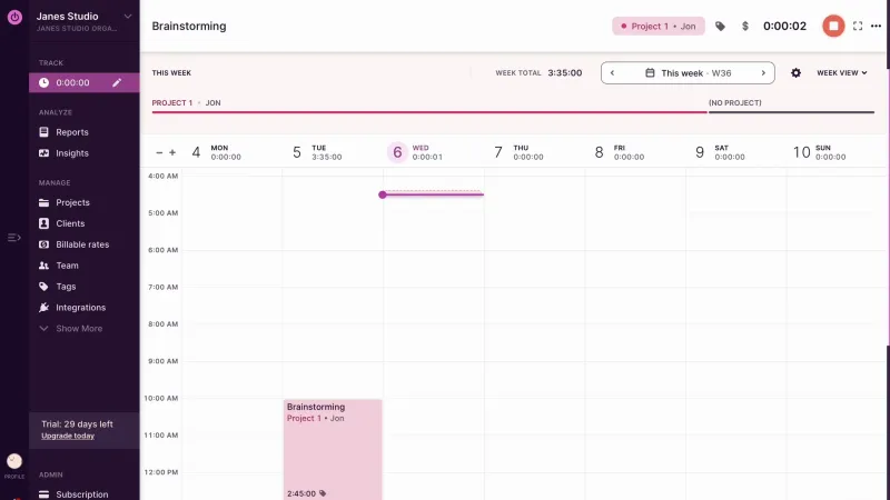 Toggl Track — Productivity, интерфейс, скриншот 12/703