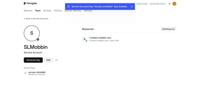 Twingate — Security, интерфейс, скриншот 1/380