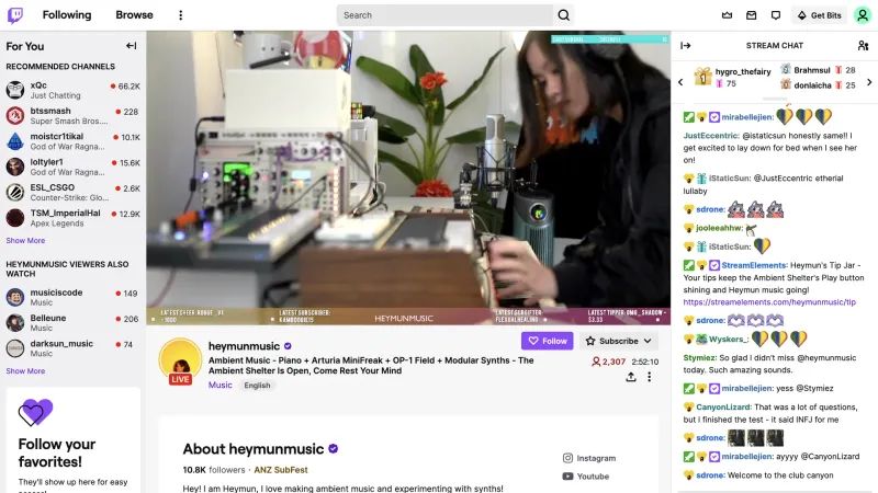 Twitch — Entertainment, интерфейс, скриншот 1/534