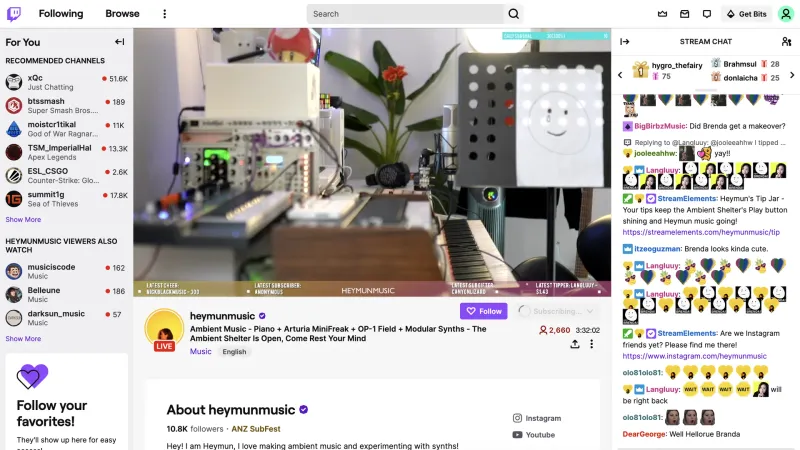 Twitch — Entertainment, интерфейс, скриншот 10/534