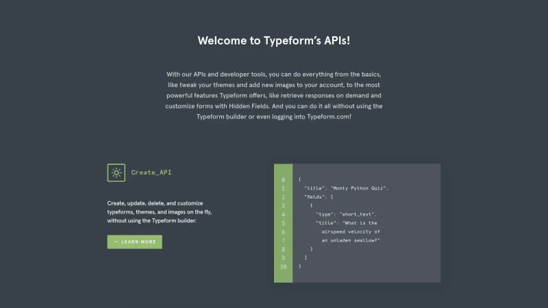Typeform — Marketing, интерфейс, скриншот 5/430