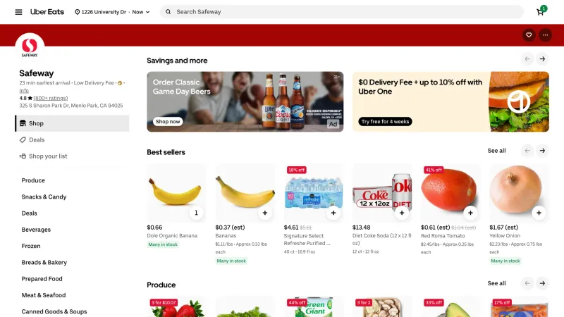 Uber Eats — Food & Drink, интерфейс, скриншот 8/256