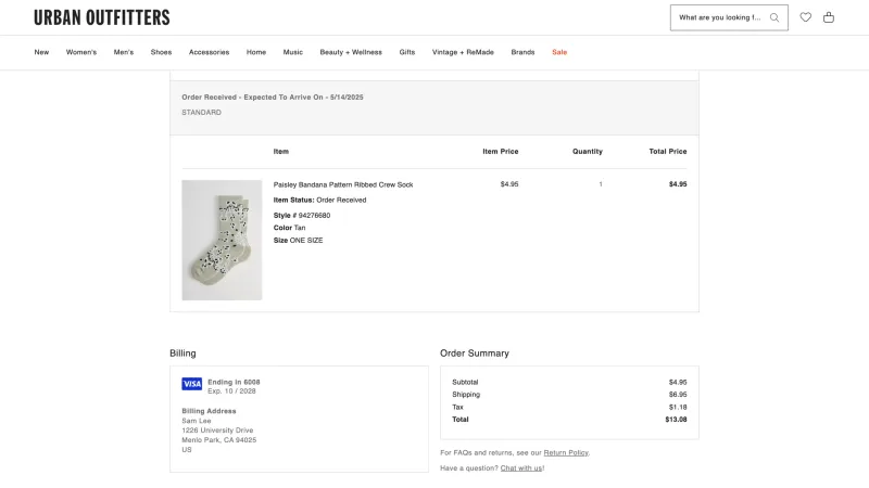 Urban Outfitters — E-commerce, интерфейс, скриншот 7/153