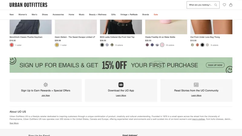 Urban Outfitters — E-commerce, интерфейс, скриншот 10/153
