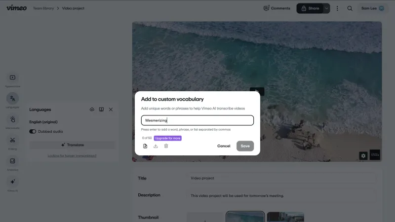 Vimeo — Entertainment, интерфейс, скриншот 5/457