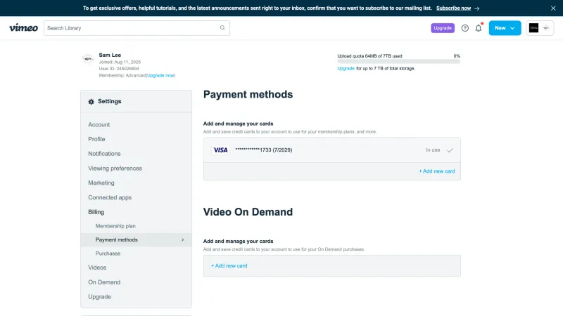 Vimeo — Entertainment, интерфейс, скриншот 10/457