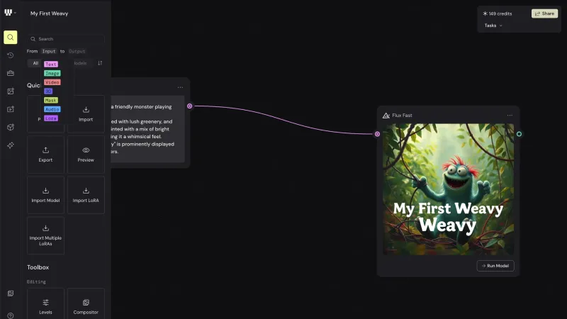 Weavy — Developer Tools, интерфейс, скриншот 9/180