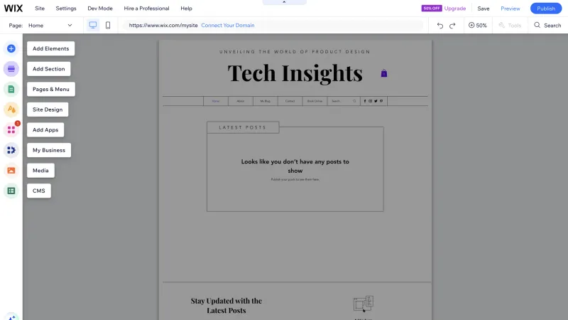 Wix — Design, интерфейс, скриншот 1014