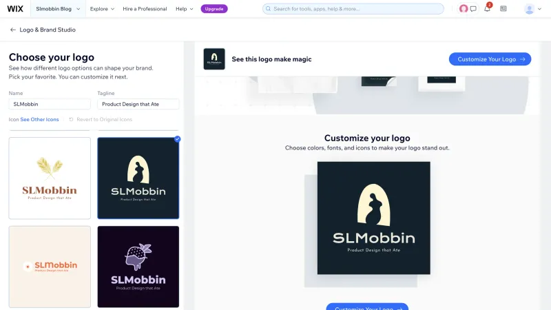 Wix — Design, интерфейс, скриншот 1026