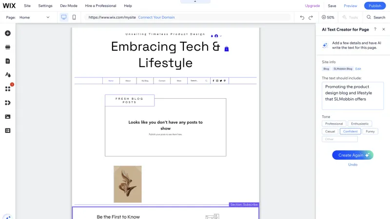 Wix — Design, интерфейс, скриншот 1039