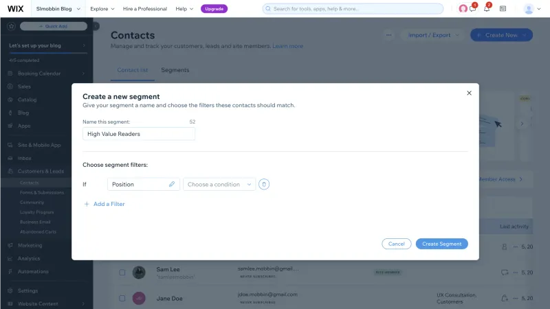 Wix — Design, интерфейс, скриншот 1047