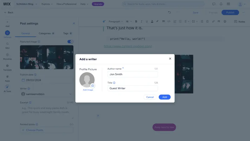 Wix — Design, интерфейс, скриншот 1048