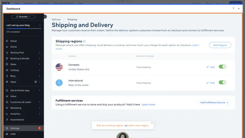 Wix — Design, интерфейс, скриншот 1060