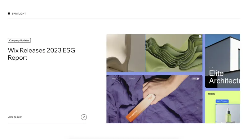 Wix — Design, интерфейс, скриншот 1070