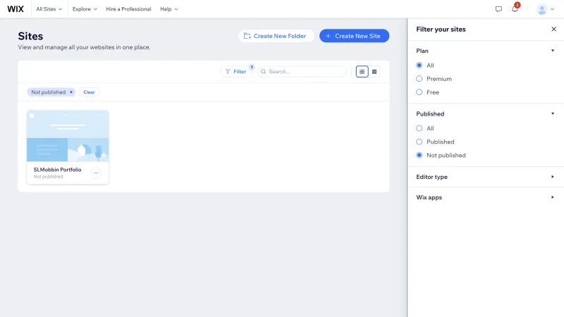 Wix — Design, интерфейс, скриншот 1101