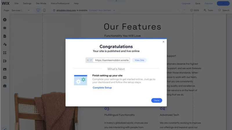 Wix — Design, интерфейс, скриншот 1122