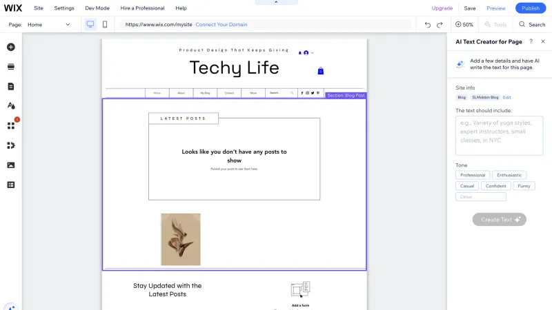 Wix — Design, интерфейс, скриншот 1124