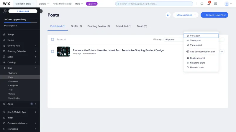 Wix — Design, интерфейс, скриншот 1129