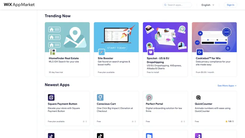 Wix — Design, интерфейс, скриншот 1132