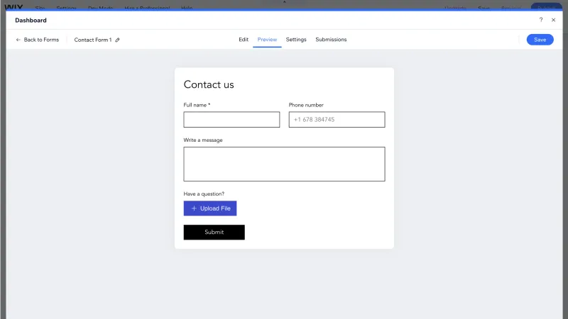 Wix — Design, интерфейс, скриншот 1133