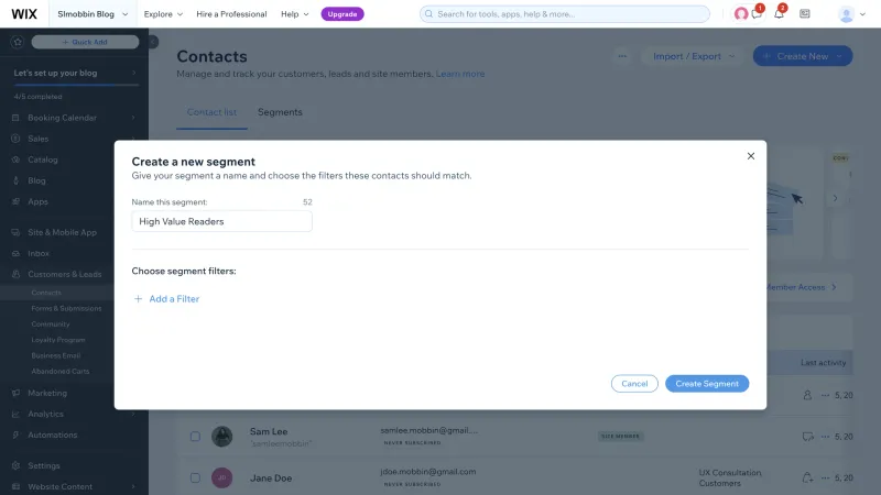 Wix — Design, интерфейс, скриншот 1168
