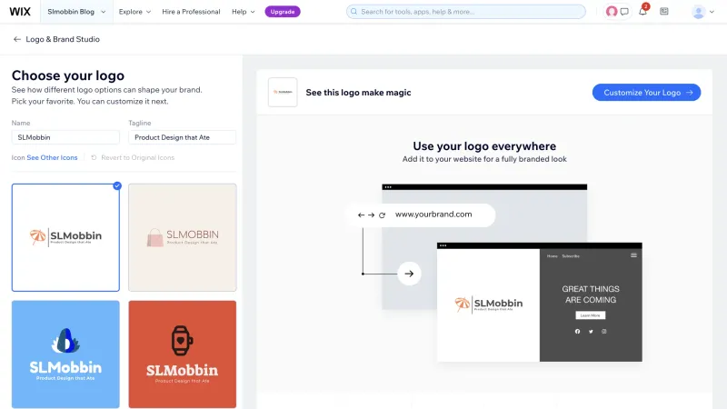 Wix — Design, интерфейс, скриншот 1174