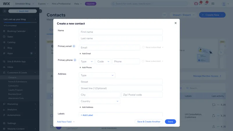 Wix — Design, интерфейс, скриншот 1191