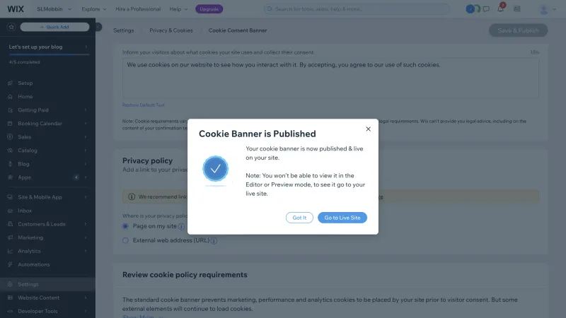 Wix — Design, интерфейс, скриншот 1220
