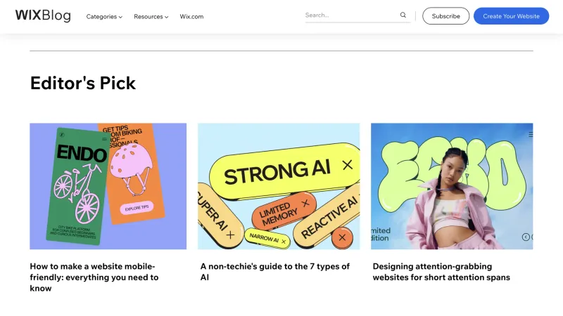 Wix — Design, интерфейс, скриншот 1222