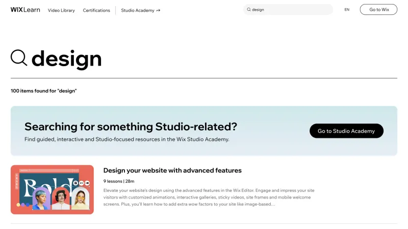 Wix — Design, интерфейс, скриншот 1251