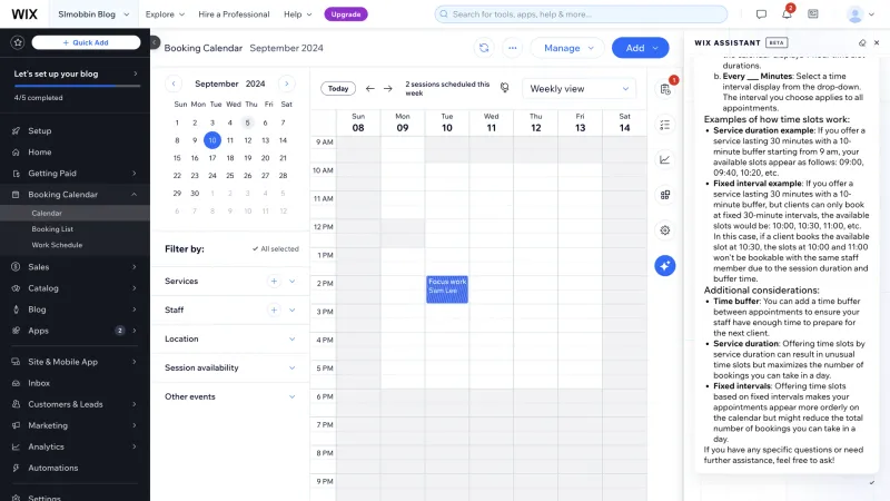 Wix — Design, интерфейс, скриншот 1252