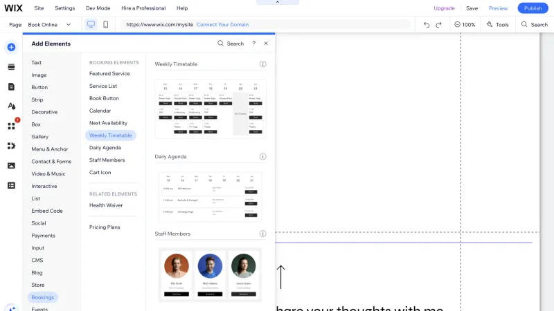 Wix — Design, интерфейс, скриншот 1286