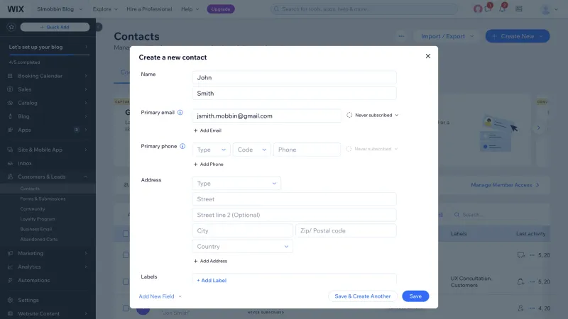 Wix — Design, интерфейс, скриншот 1293