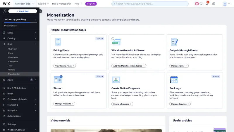Wix — Design, интерфейс, скриншот 1294