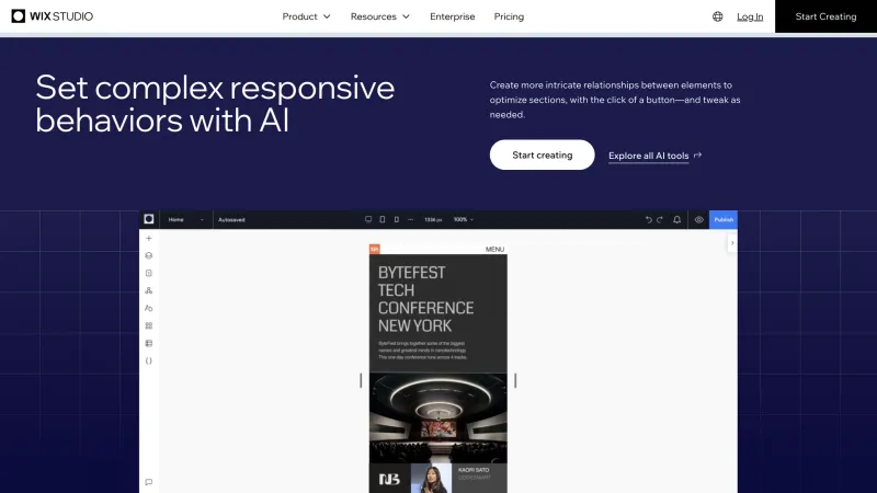 Wix — Design, интерфейс, скриншот 1298