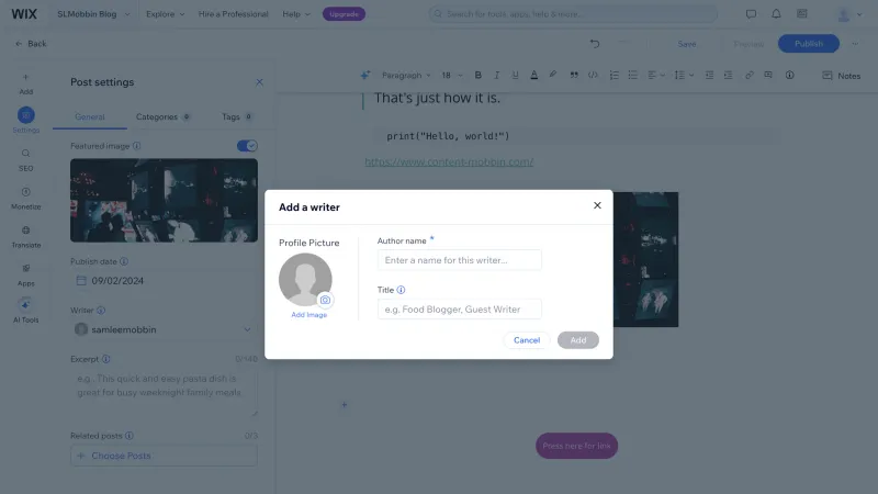 Wix — Design, интерфейс, скриншот 1304