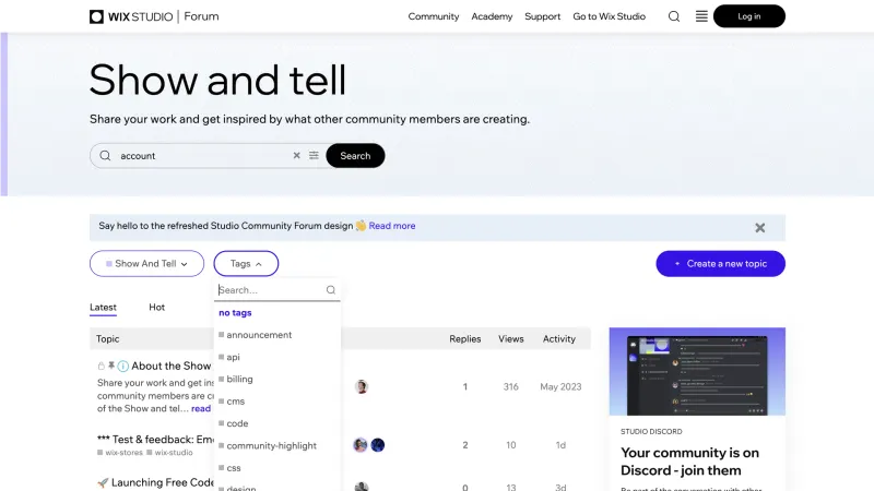 Wix — Design, интерфейс, скриншот 1321