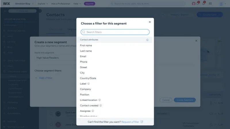 Wix — Design, интерфейс, скриншот 1330