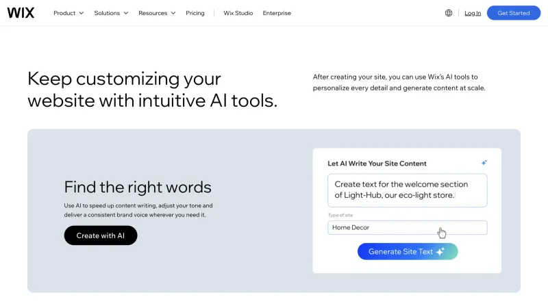 Wix — Design, интерфейс, скриншот 1335