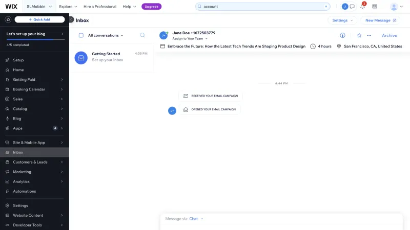 Wix — Design, интерфейс, скриншот 1344