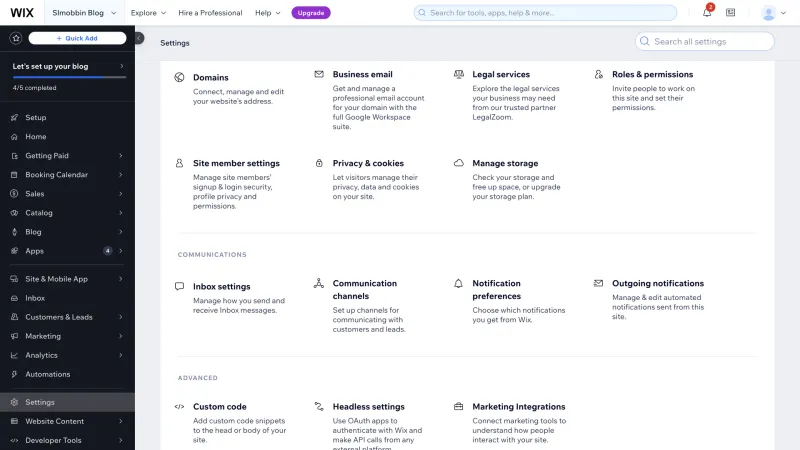Wix — Design, интерфейс, скриншот 1345