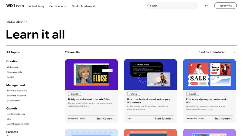 Wix — Design, интерфейс, скриншот 1353