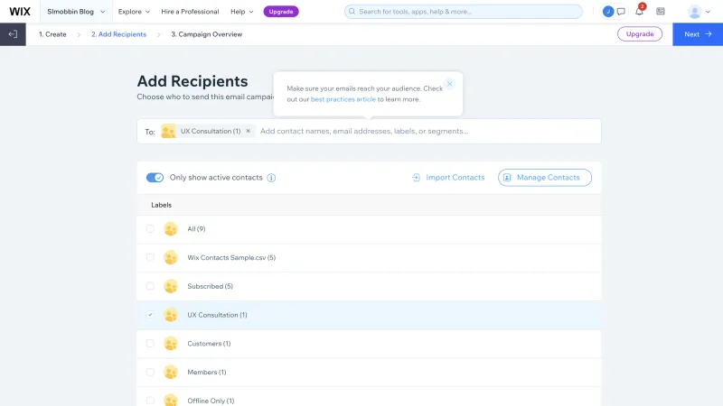Wix — Design, интерфейс, скриншот 1360