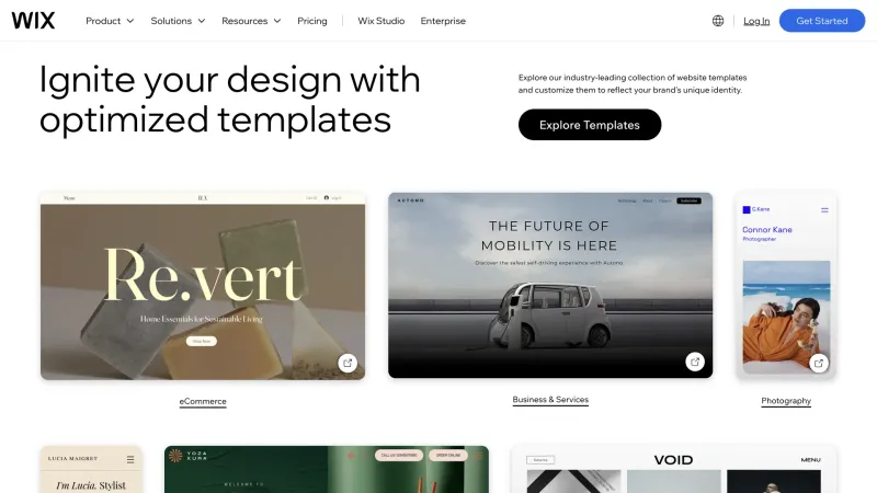 Wix — Design, интерфейс, скриншот 1367